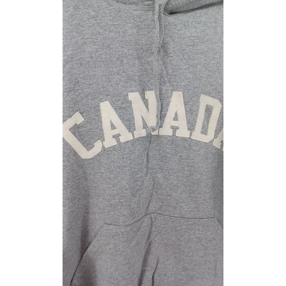 The Shirt Company Pullover Sweater Men's Large/G Hooded Gray CANADA" - Picture 3 of 10